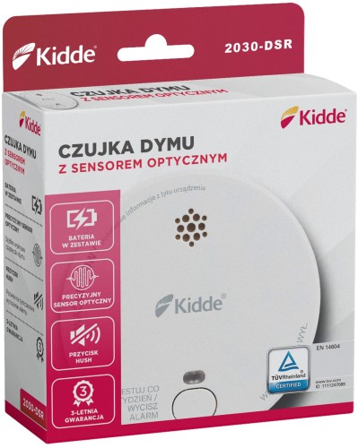 Opakowanie czujnika dymu Kidde 2030-DSR
