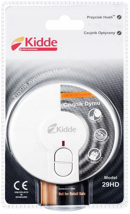 Czujnik dymu KIDDE 29HD kompaktowa obudowa do montażu sufitowego