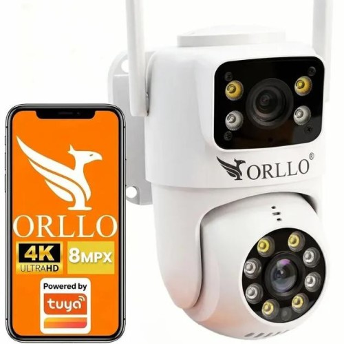 Kamera IP Orllo TZ19 DUAL 4MP+4MP WiFi 4K AI z dwoma obiektywami do monitoringu domu i firmy