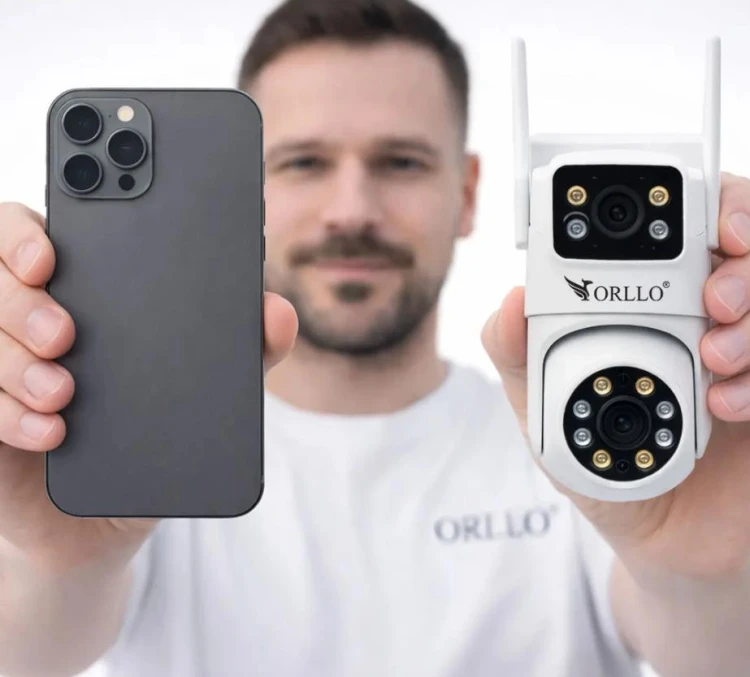 Kamera zewnętrzna WiFi 4K Orllo TZ19 DUAL z trybem nocnym LED i podczerwienią IR