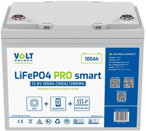 Akumulator Volt Polska PRO SMART LiFePO4 100Ah