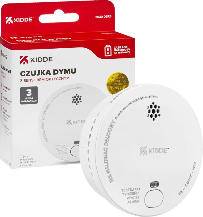 Czujnik pożarowy Kidde 2030-DSR3 alarm 85 dB